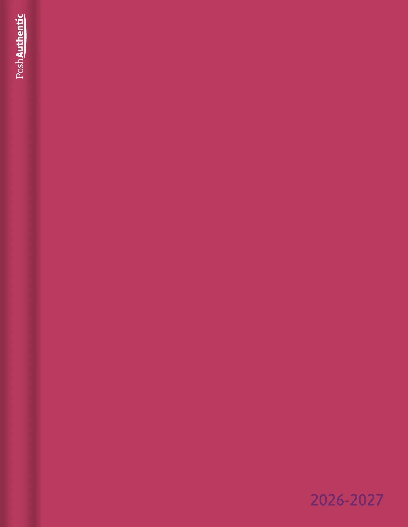 One of the planner covers: a plain cover in one of the theme’s colorways, with the edition set quietly across it, shown in the Letter Portrait cut.