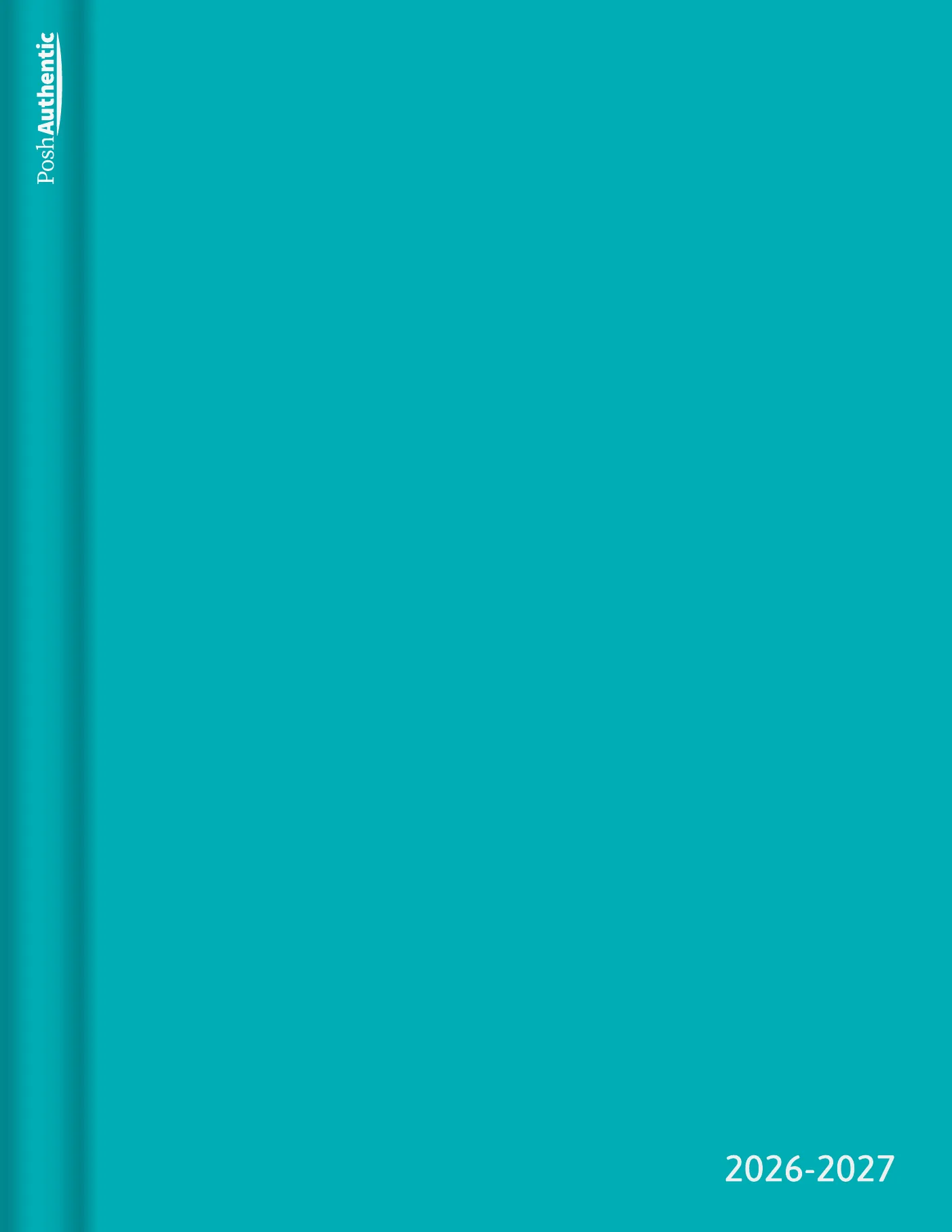 One of the planner covers: a plain cover in one of the theme’s colorways, with the edition set quietly across it, shown in the Letter Portrait cut.