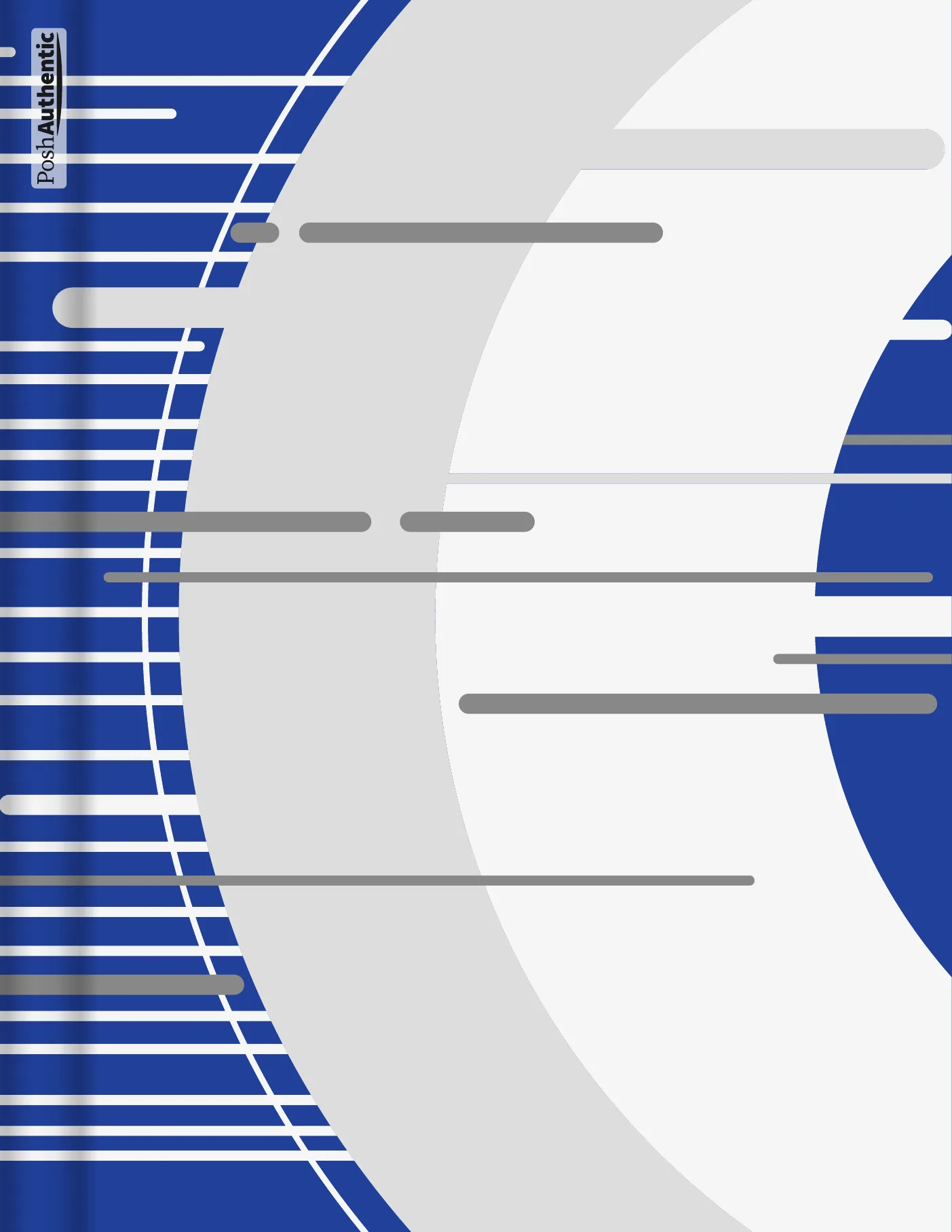 One of the deluxe planner covers, in one of the theme’s colorways: a large disc at the right, a pale curved sweep through the middle, and stacked horizontal bars running off the left edge, shown in the Letter Portrait cut.