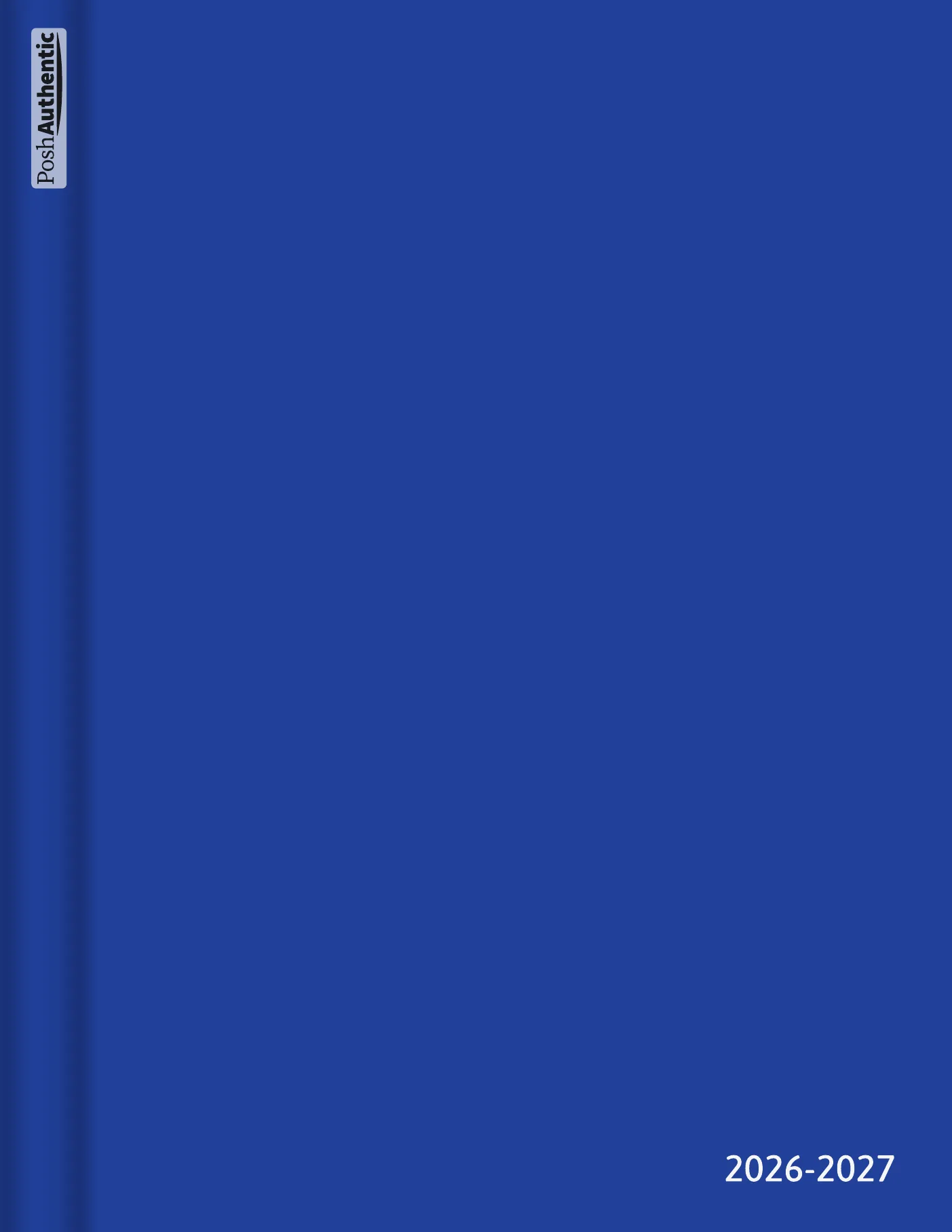 One of the planner covers: a plain cover in one of the theme’s colorways, with the edition set quietly across it, shown in the Letter Portrait cut.