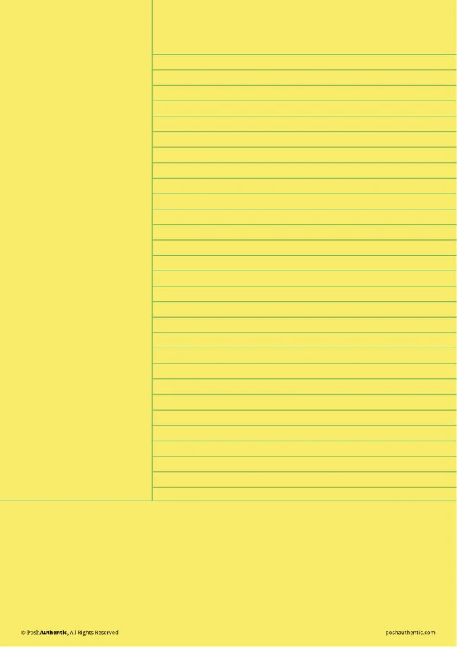 One of the note templates: a Cornell-style ruled sheet with a cue column down the left and a summary band along the bottom, in the theme’s lightest color so the ruling reads, from the 2026-2027 Mid-Year Abundant Brilliance theme.