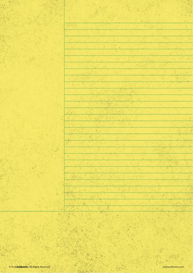 One of the deluxe note templates: the same Cornell-style ruled sheet in the theme’s lightest color, over a printed paper texture, from the 2026-2027 Mid-Year Abundant Brilliance theme.