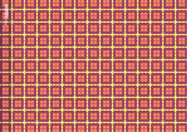 The deluxe plaid planner cover in orange.