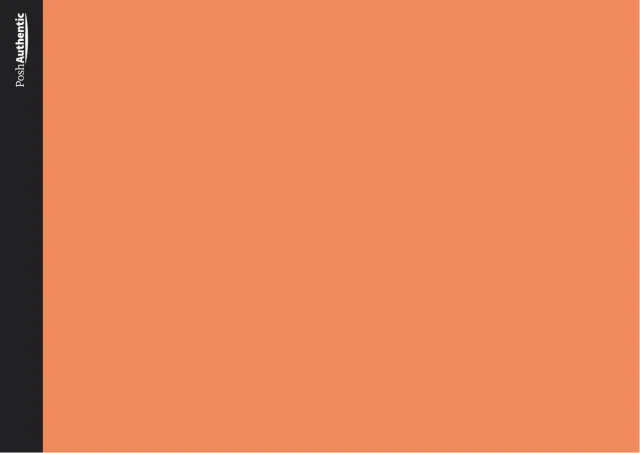 The Notebook planner cover in orange.