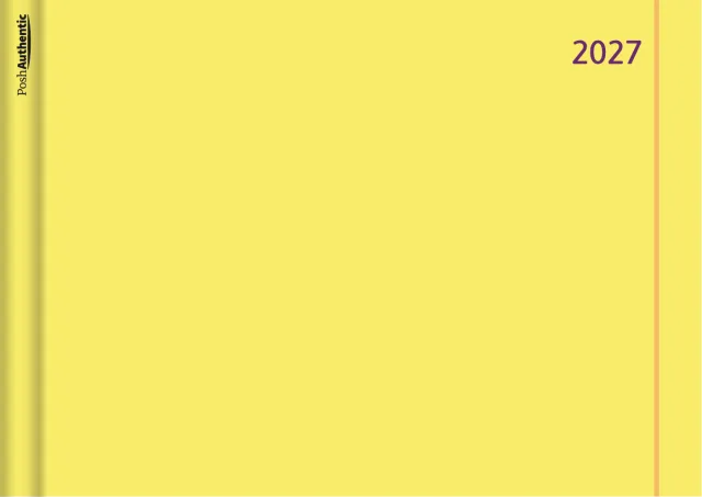 The Stripe planner cover in yellow.