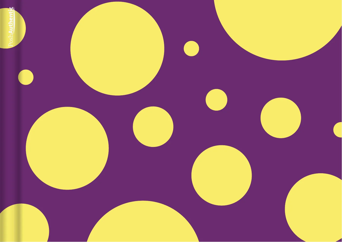 The deluxe polkadots planner cover in violet.