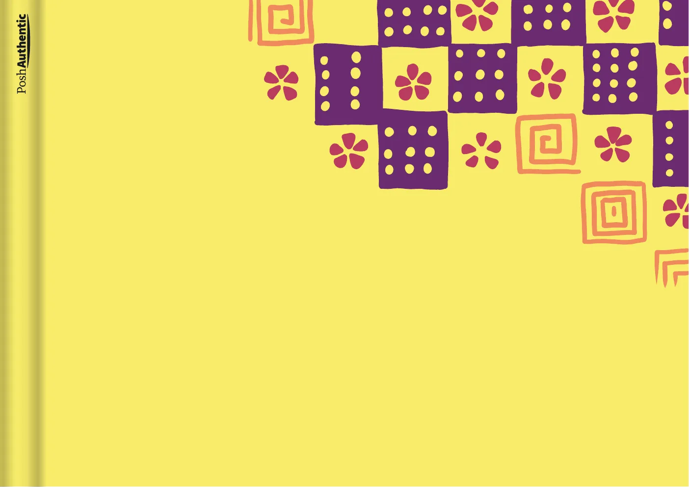 The deluxe patchwork planner cover in yellow.