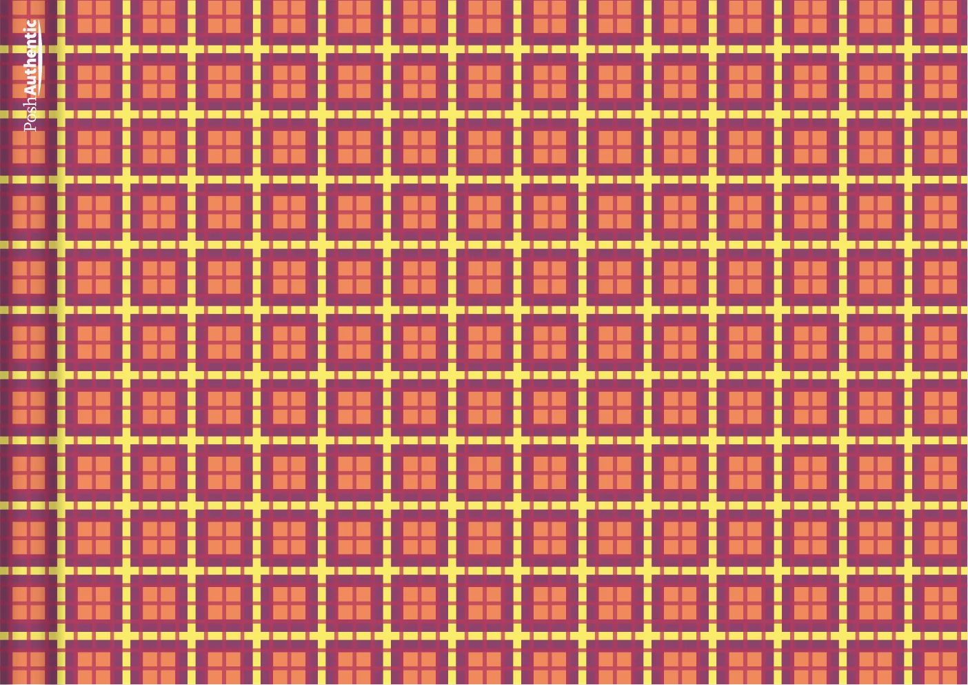 The deluxe plaid planner cover in orange.