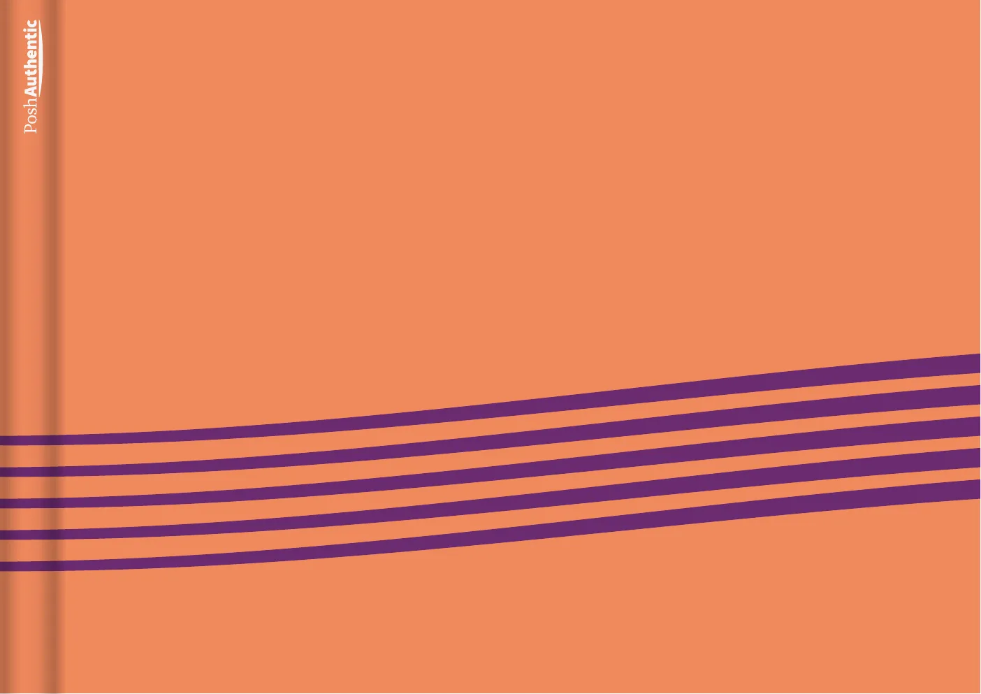 The Lines planner cover in orange.