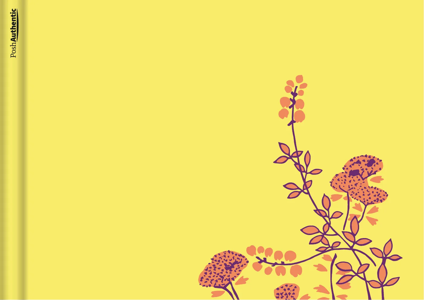 The Plants planner cover in yellow.