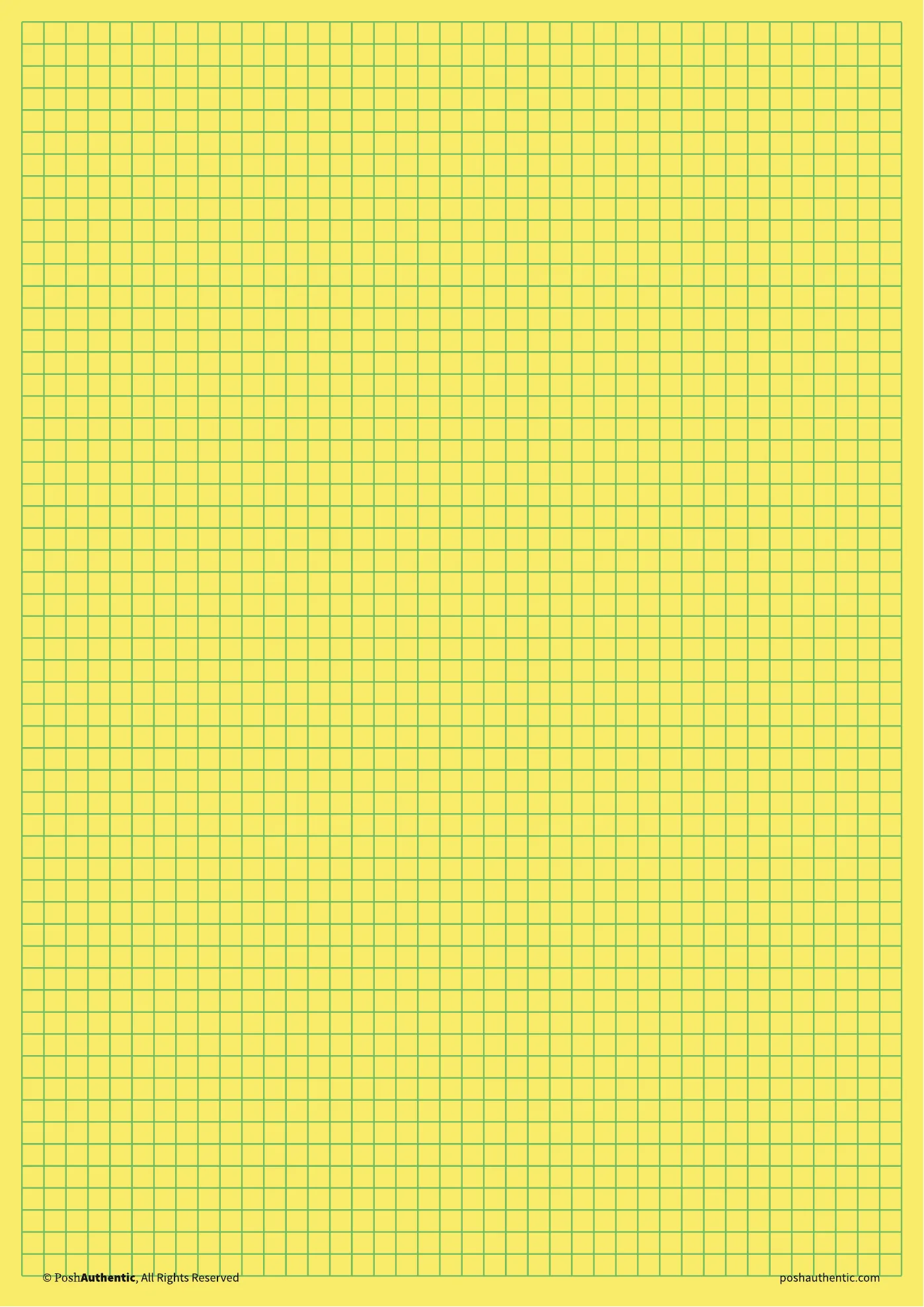 A graph note template — the layout shown on a plain white sheet.