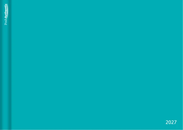 The Minimal planner cover in teal.
