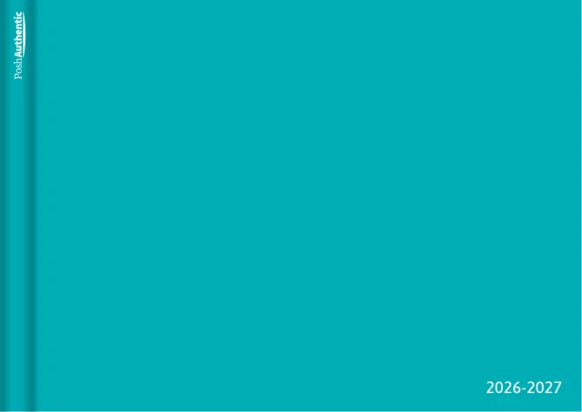 The Minimal planner cover in teal.
