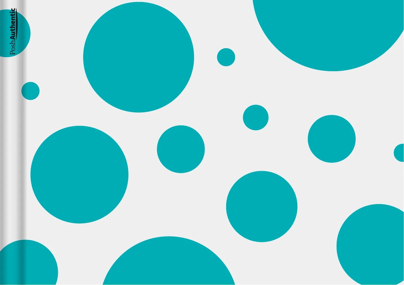 The deluxe polkadots planner cover in light-grey.