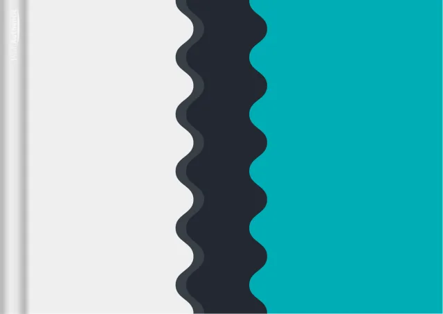 The deluxe swerve planner cover in teal.
