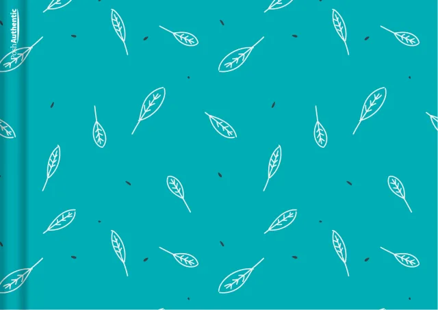 The Leaves planner cover in teal.