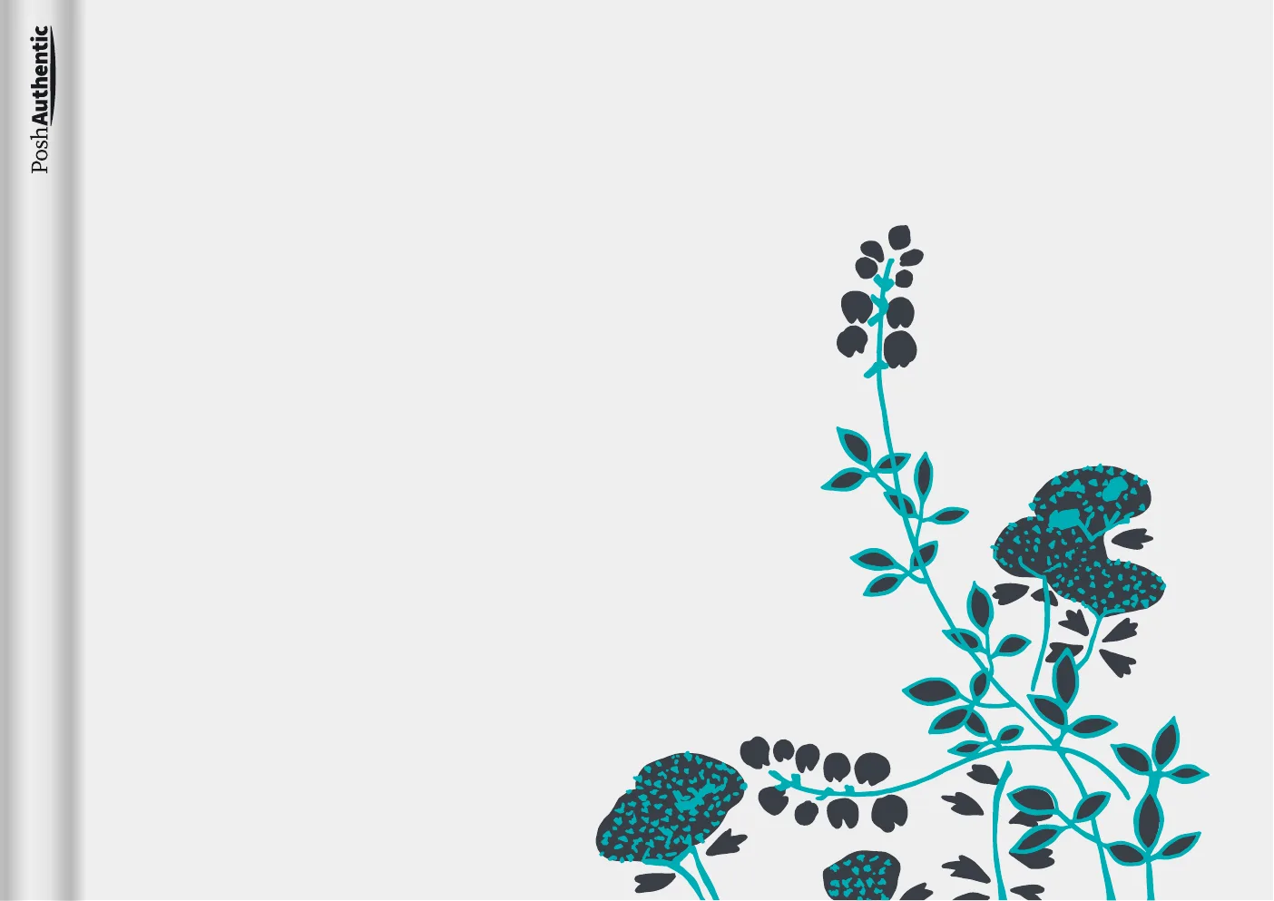 The Plants planner cover in light-grey.