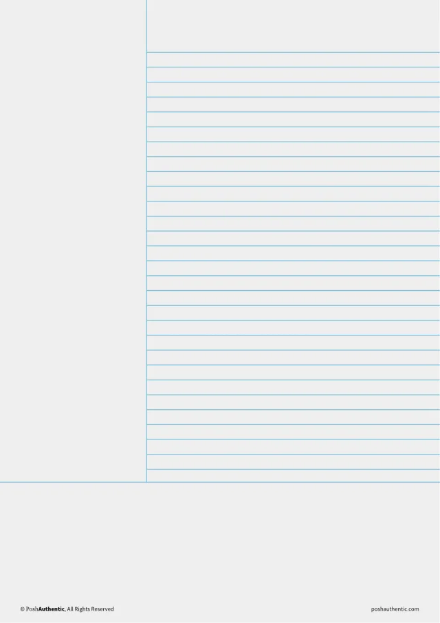 A cornell note template — the layout shown on a plain white sheet.
