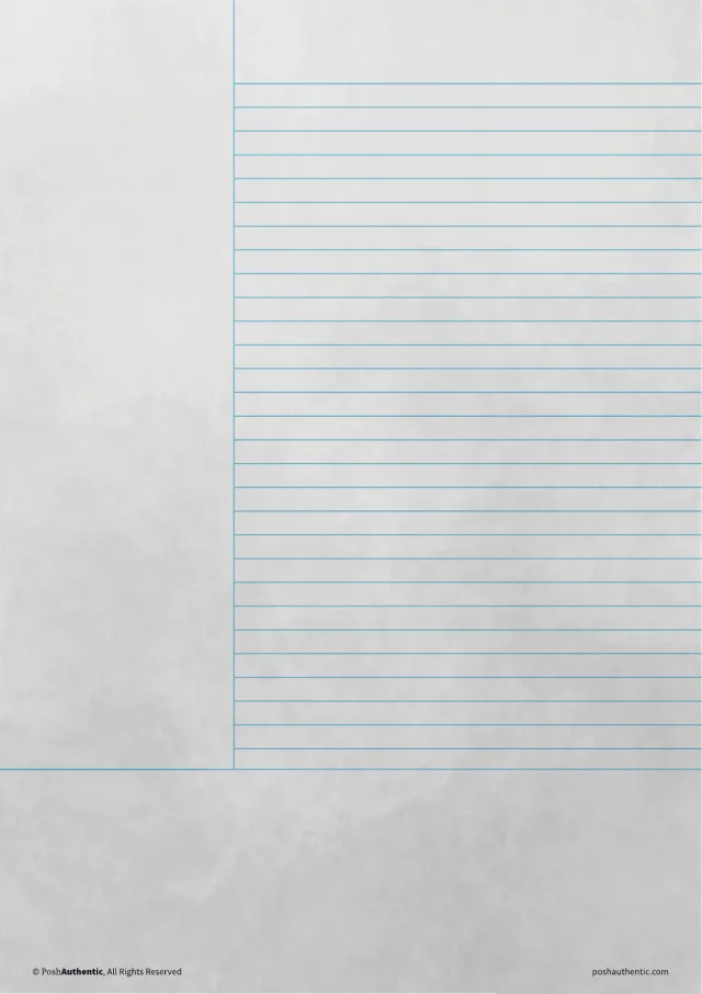 A Cornell note template on the clouds paper texture.