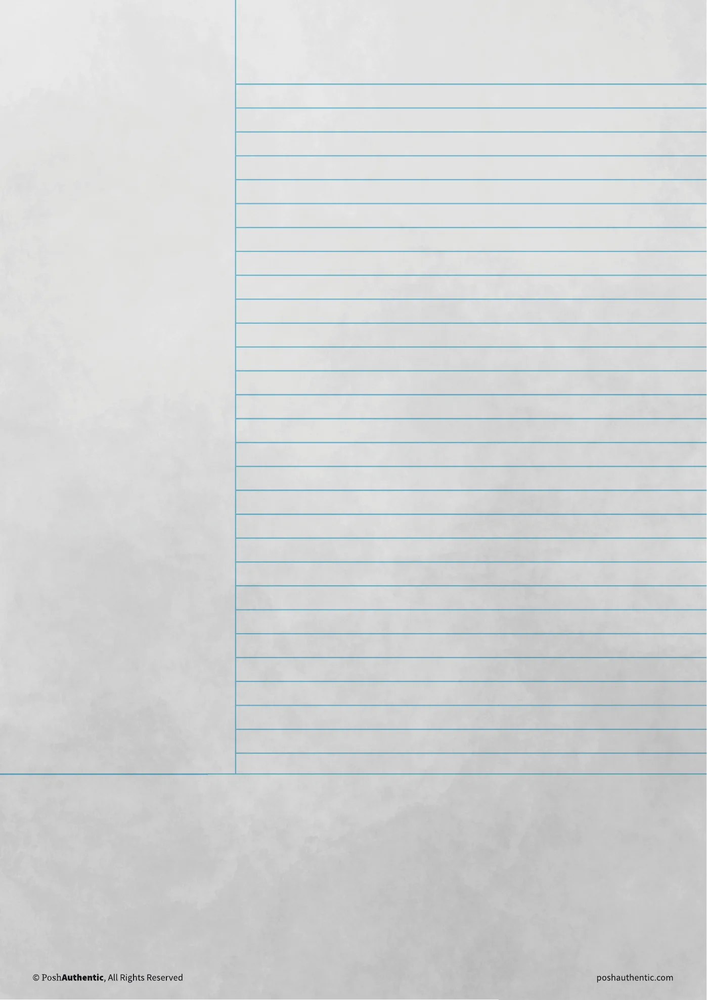 A Cornell note template on the clouds paper texture.