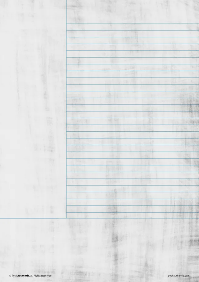 A Cornell note template on the wiped away paper texture.
