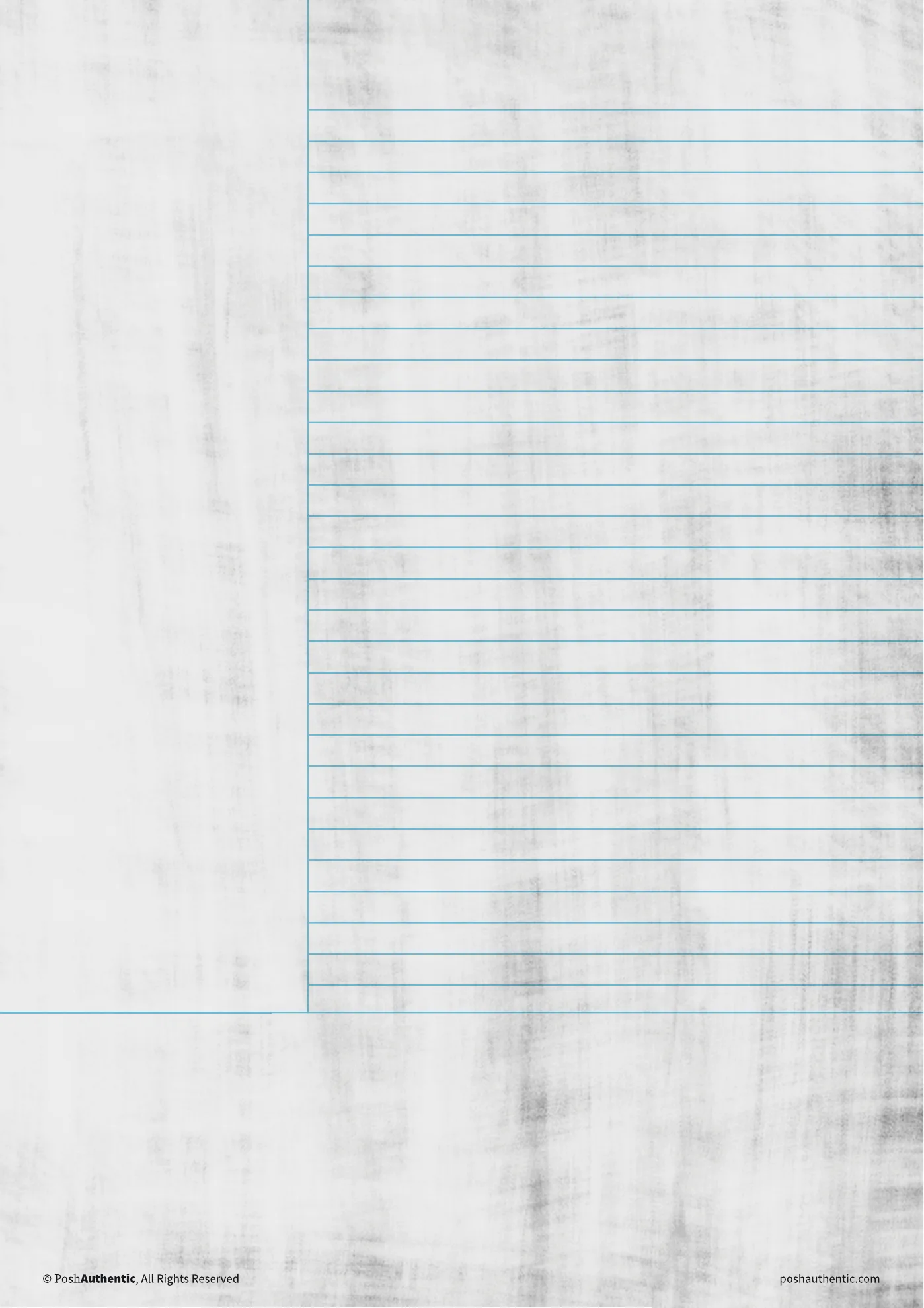 A Cornell note template on the wiped away paper texture.