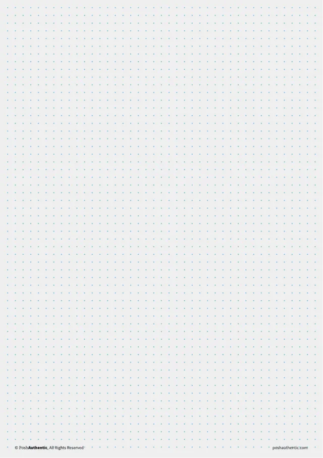 A dot grid note template — the layout shown on a plain white sheet.