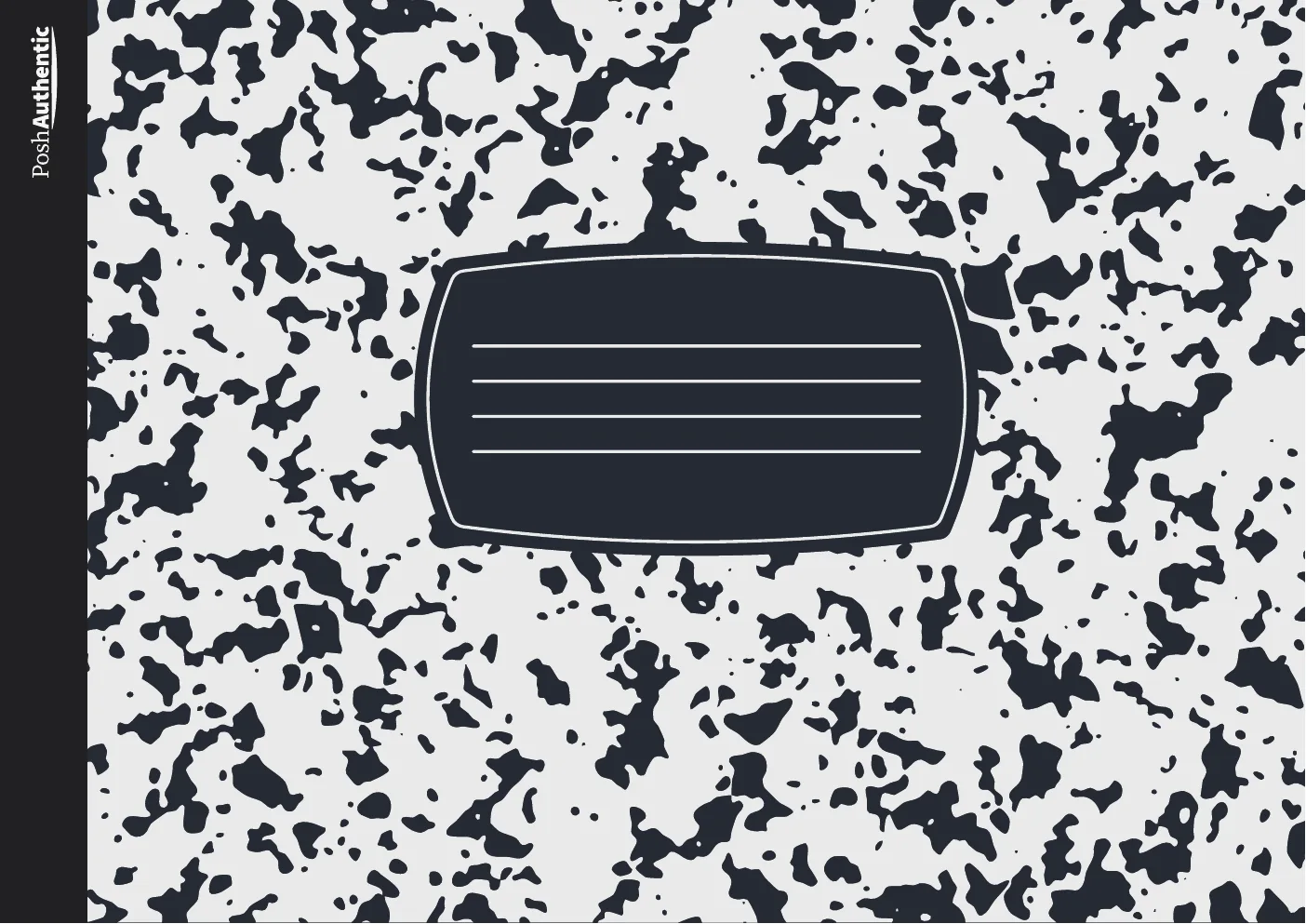 The Composition planner cover in raven.