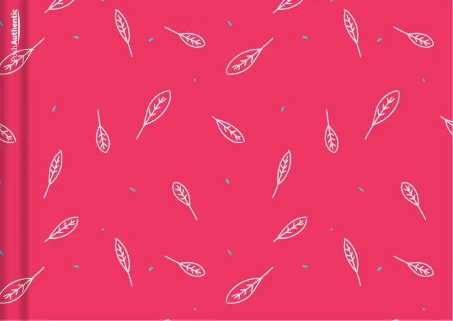 The Leaves planner cover in red.