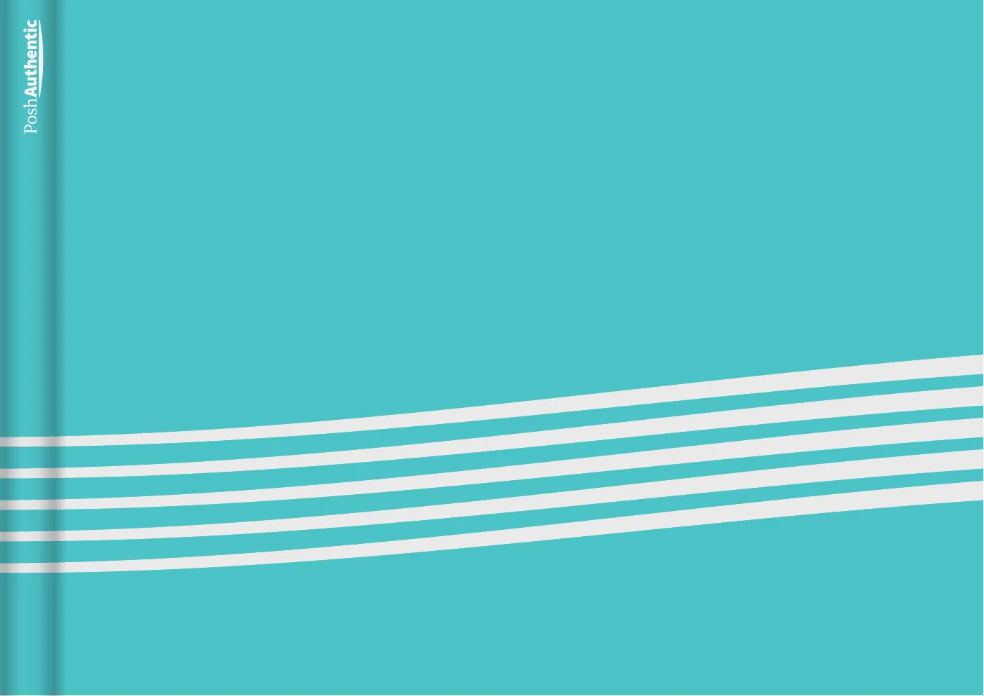 The Lines planner cover in aqua.