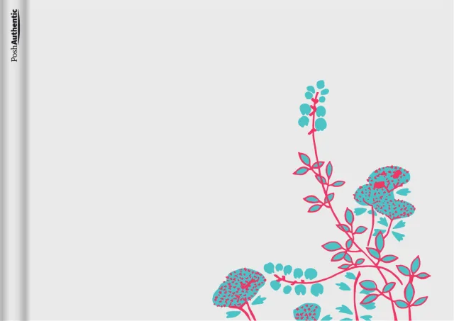 The Plants planner cover in silver.