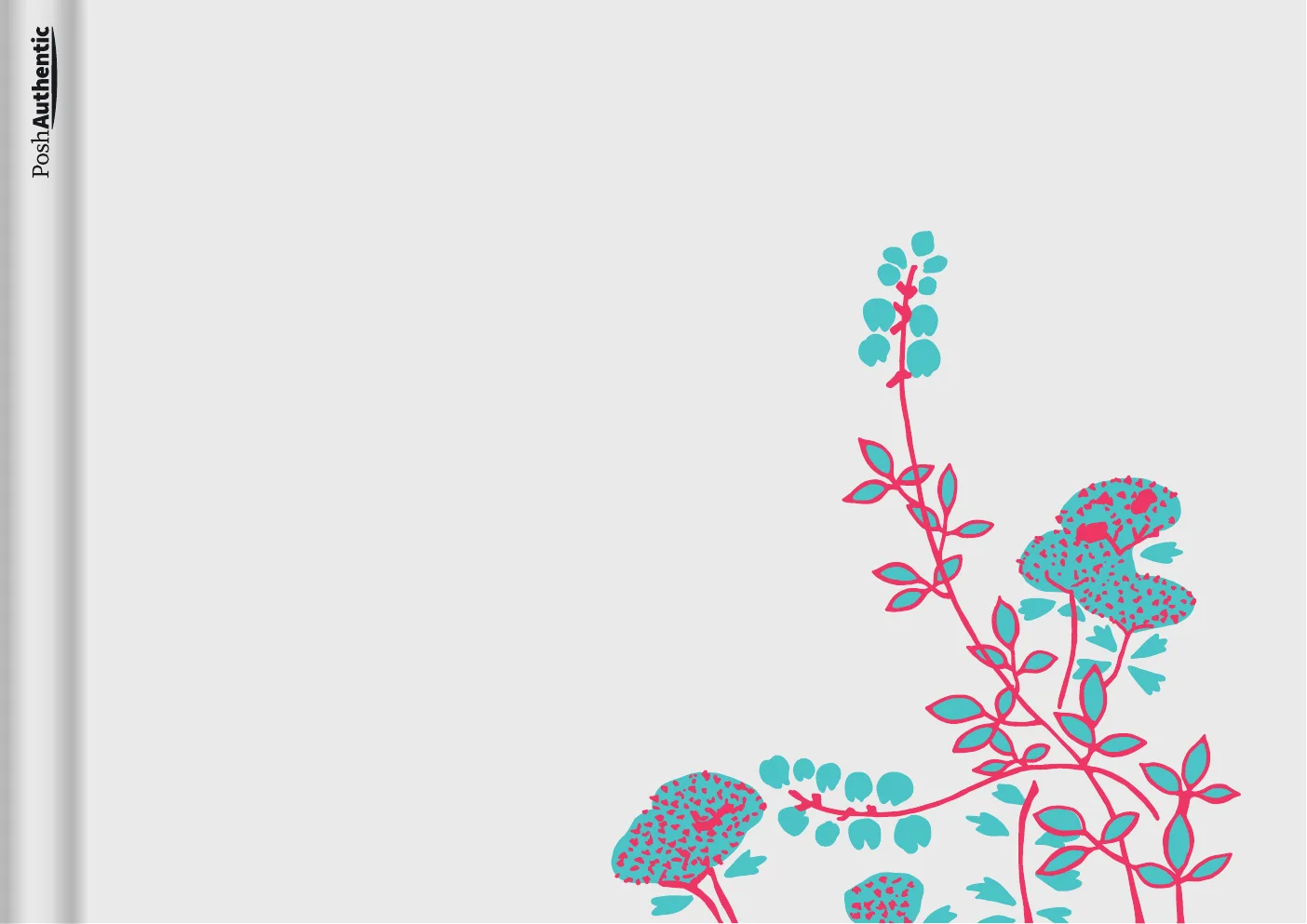 The Plants planner cover in silver.