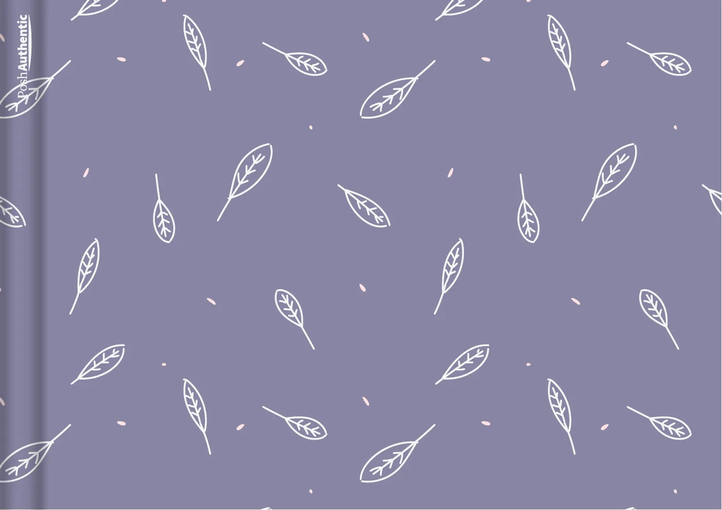 The Leaves planner cover in violet.