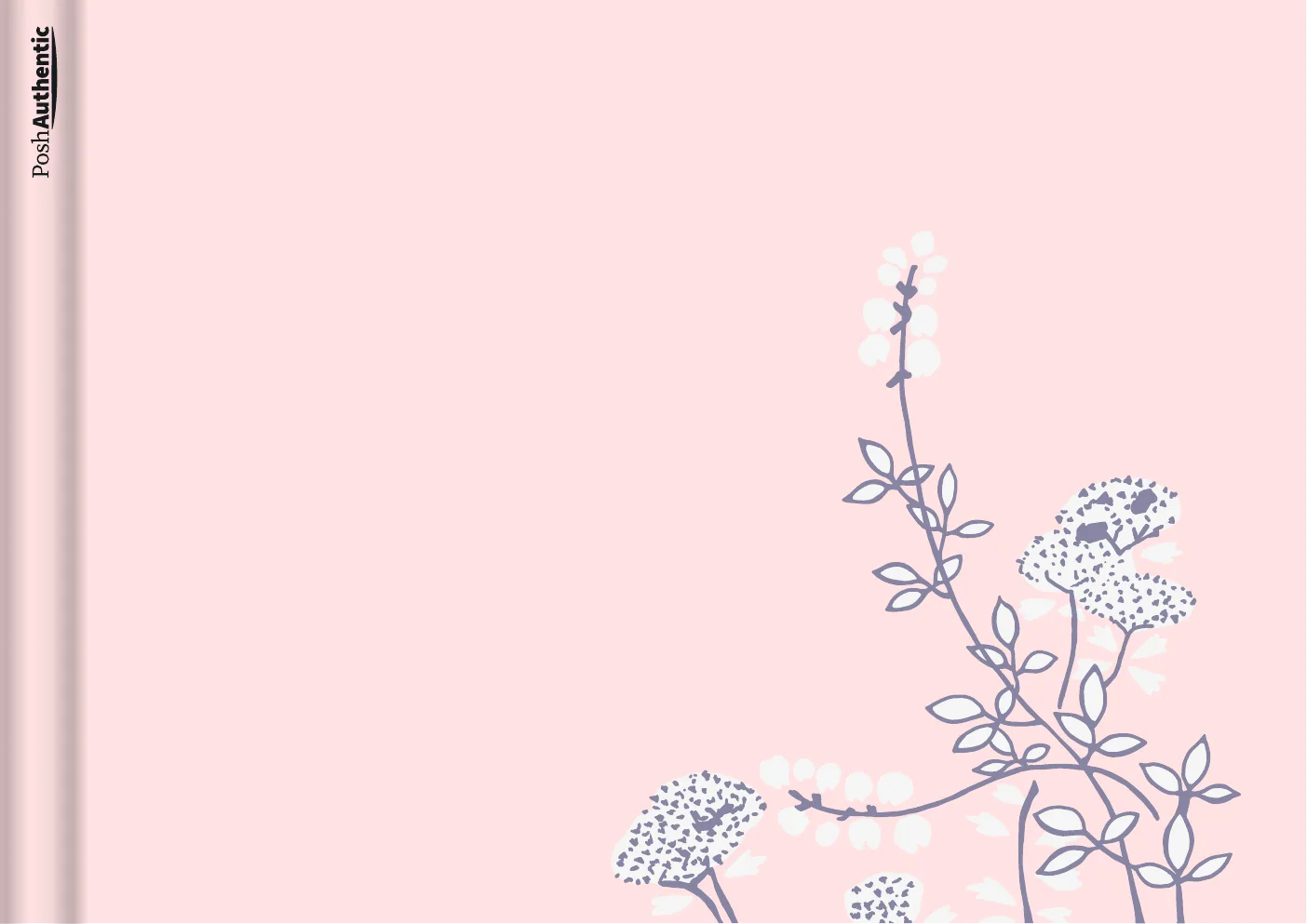The Plants planner cover in pink.