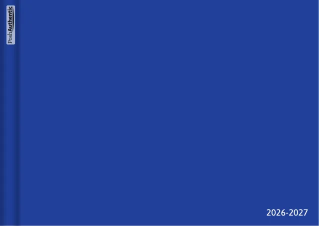 The Minimal planner cover in blue.
