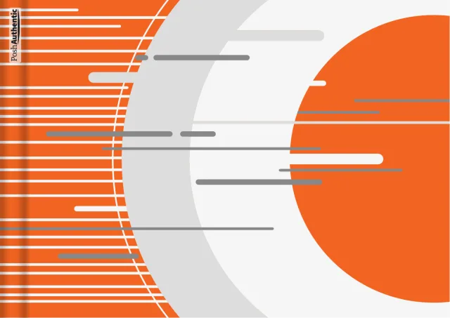 The deluxe dynamism planner cover in orange.