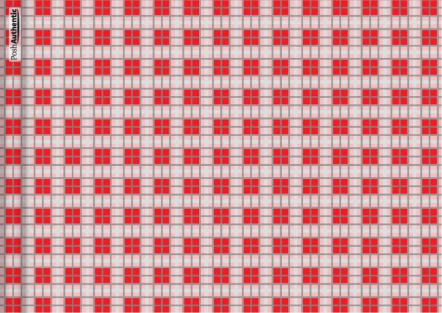 The deluxe plaid planner cover in red.