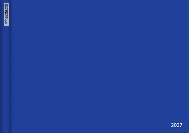 The Minimal planner cover in blue.