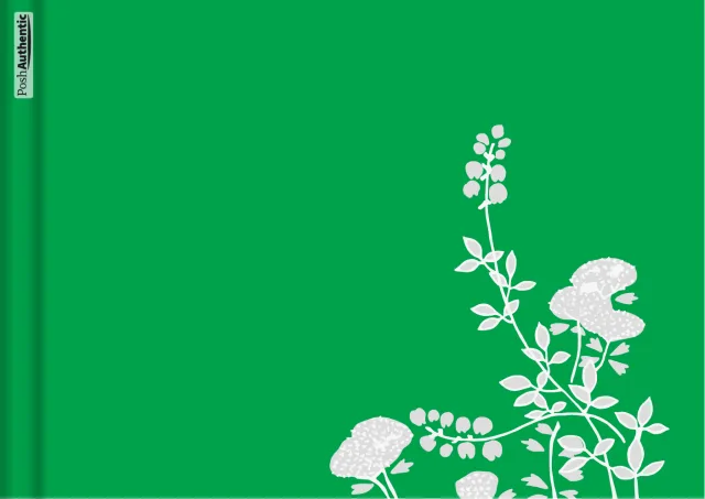 The Plants planner cover in green.