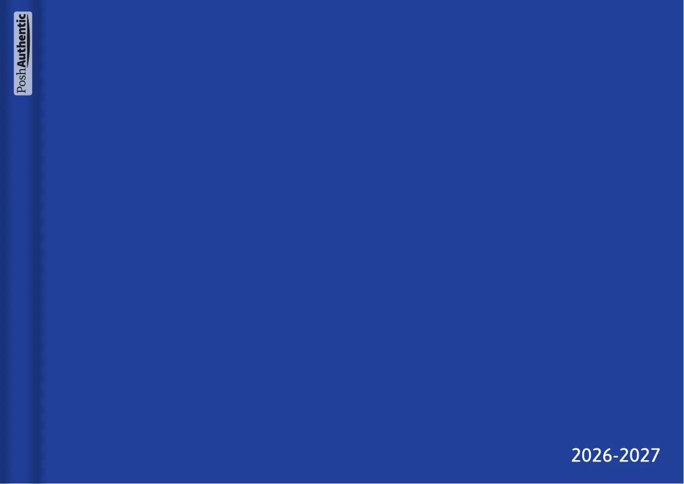 The Minimal planner cover in blue.