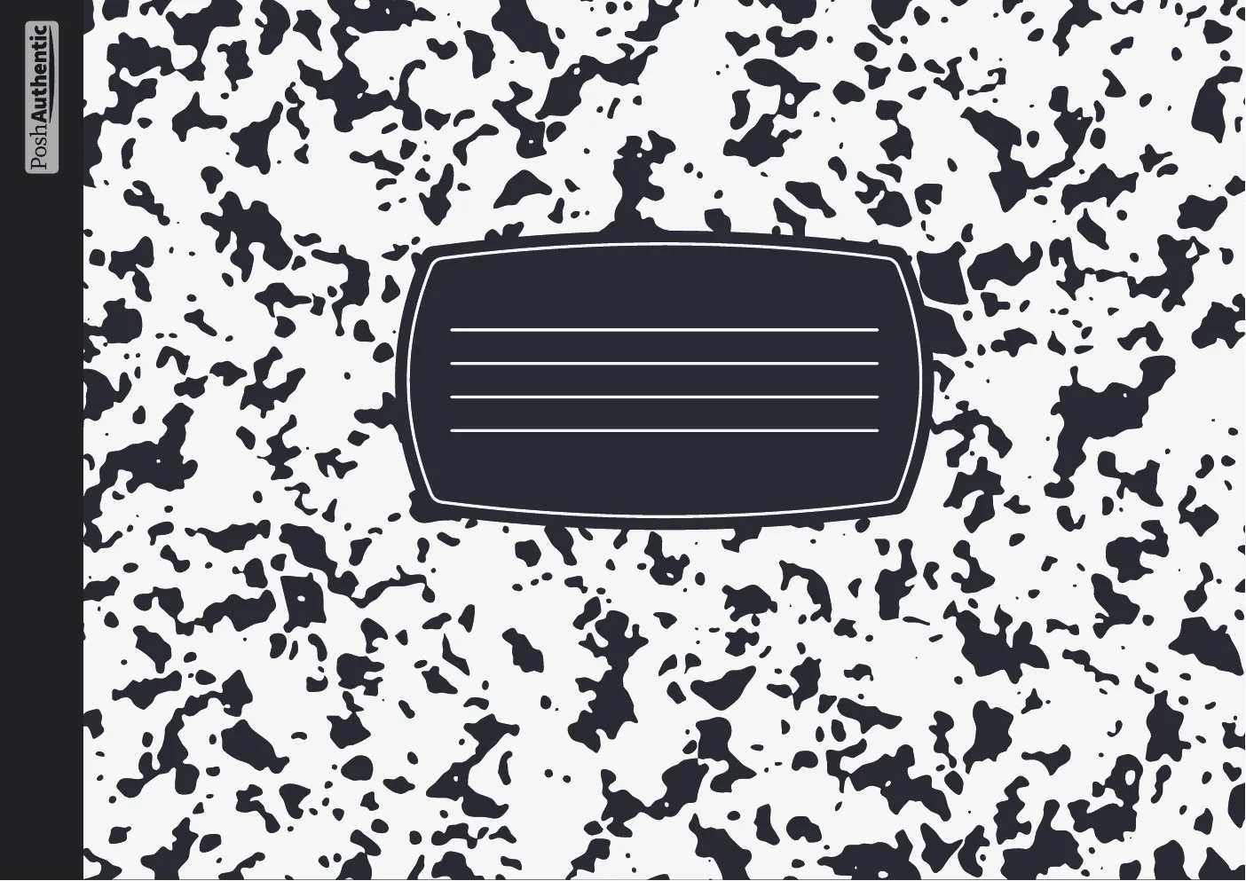 The Composition planner cover in black.