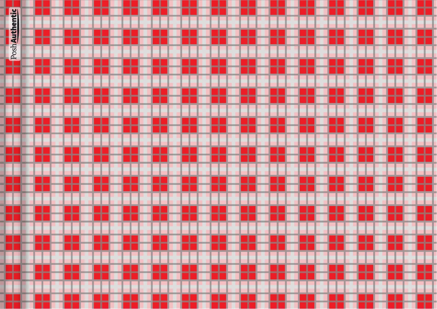 The deluxe plaid planner cover in red.