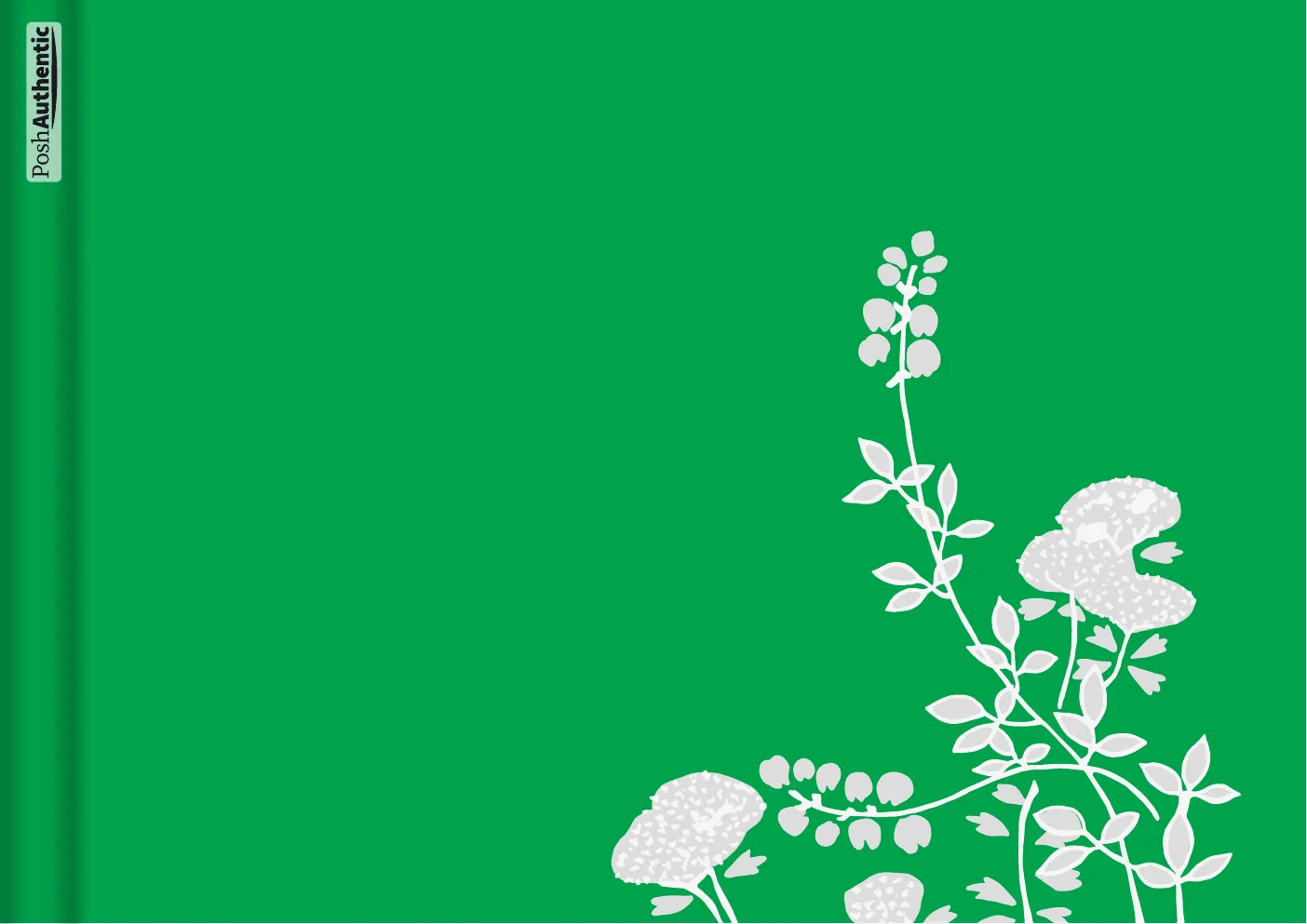 The Plants planner cover in green.