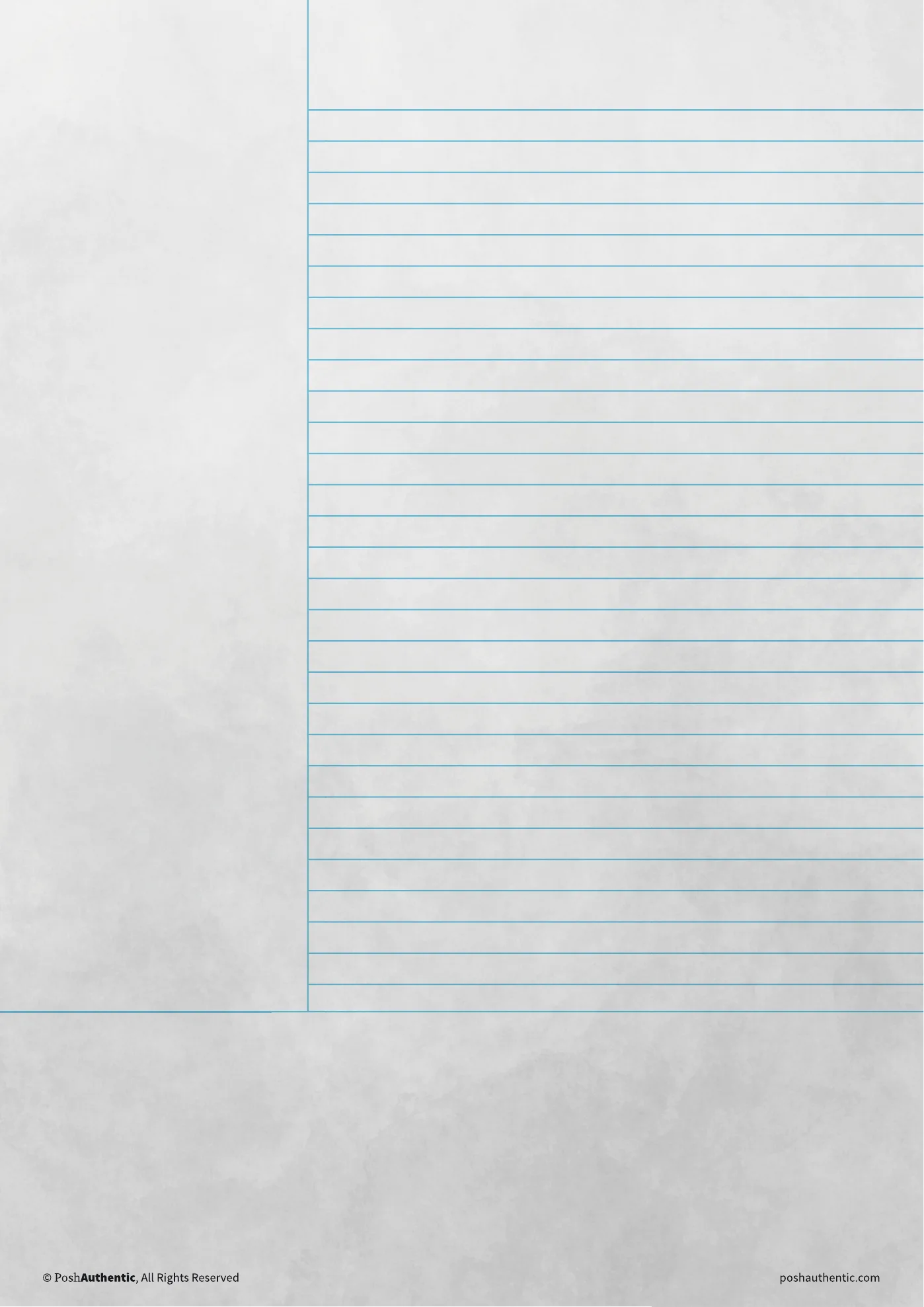A Cornell note template on the clouds paper texture.