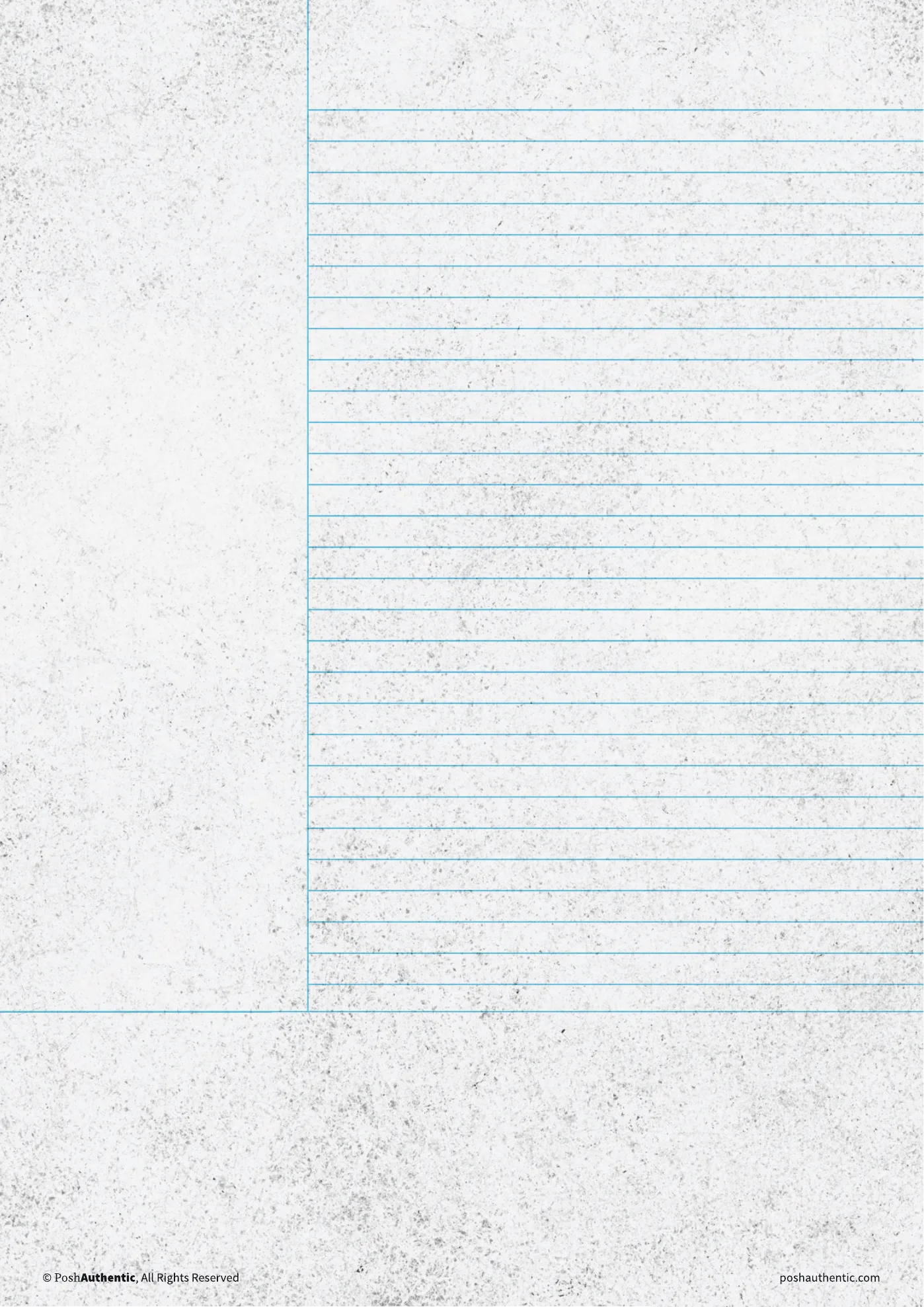 A Cornell note template on the dusted paper texture.