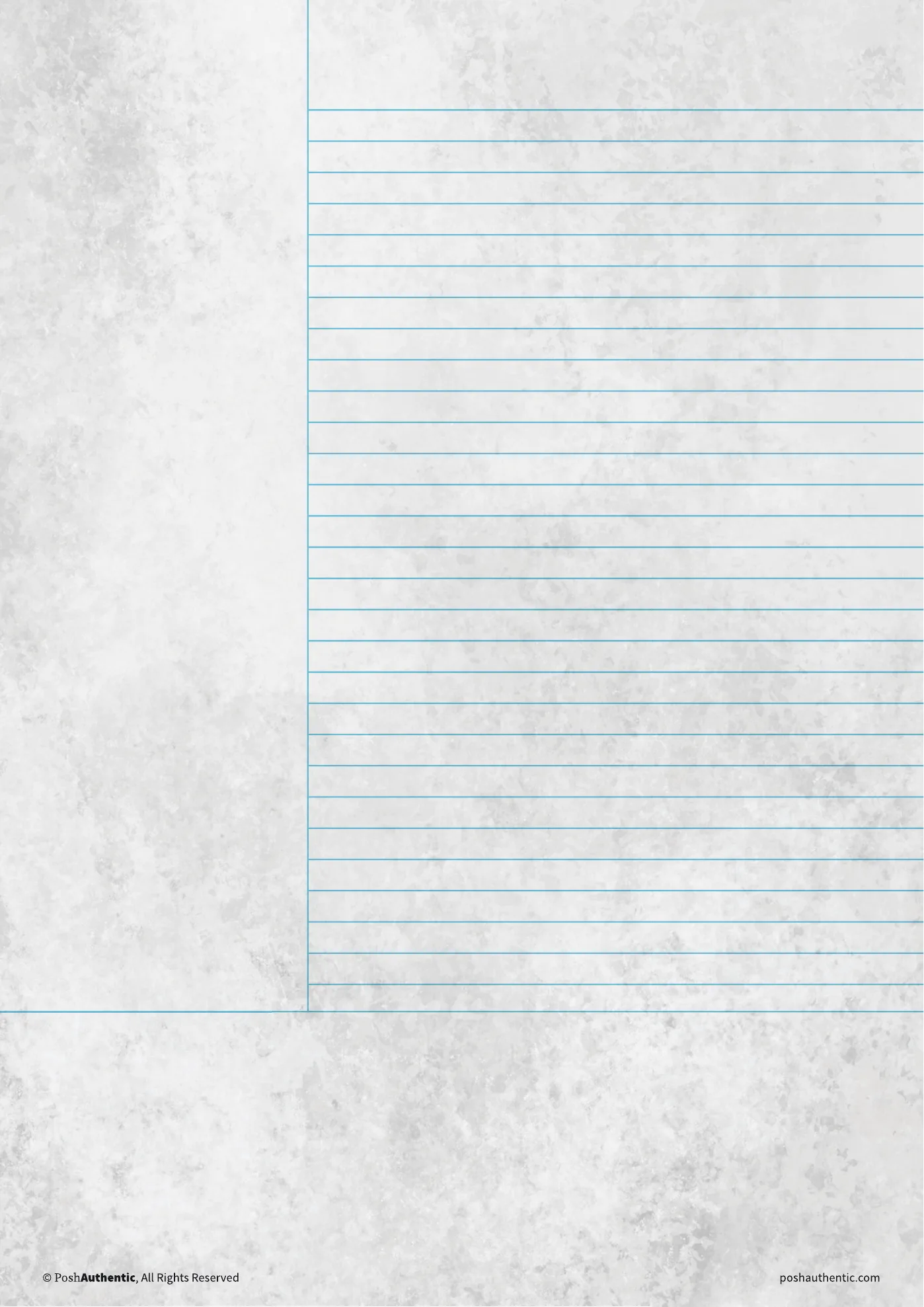 A Cornell note template on the rough paper texture.