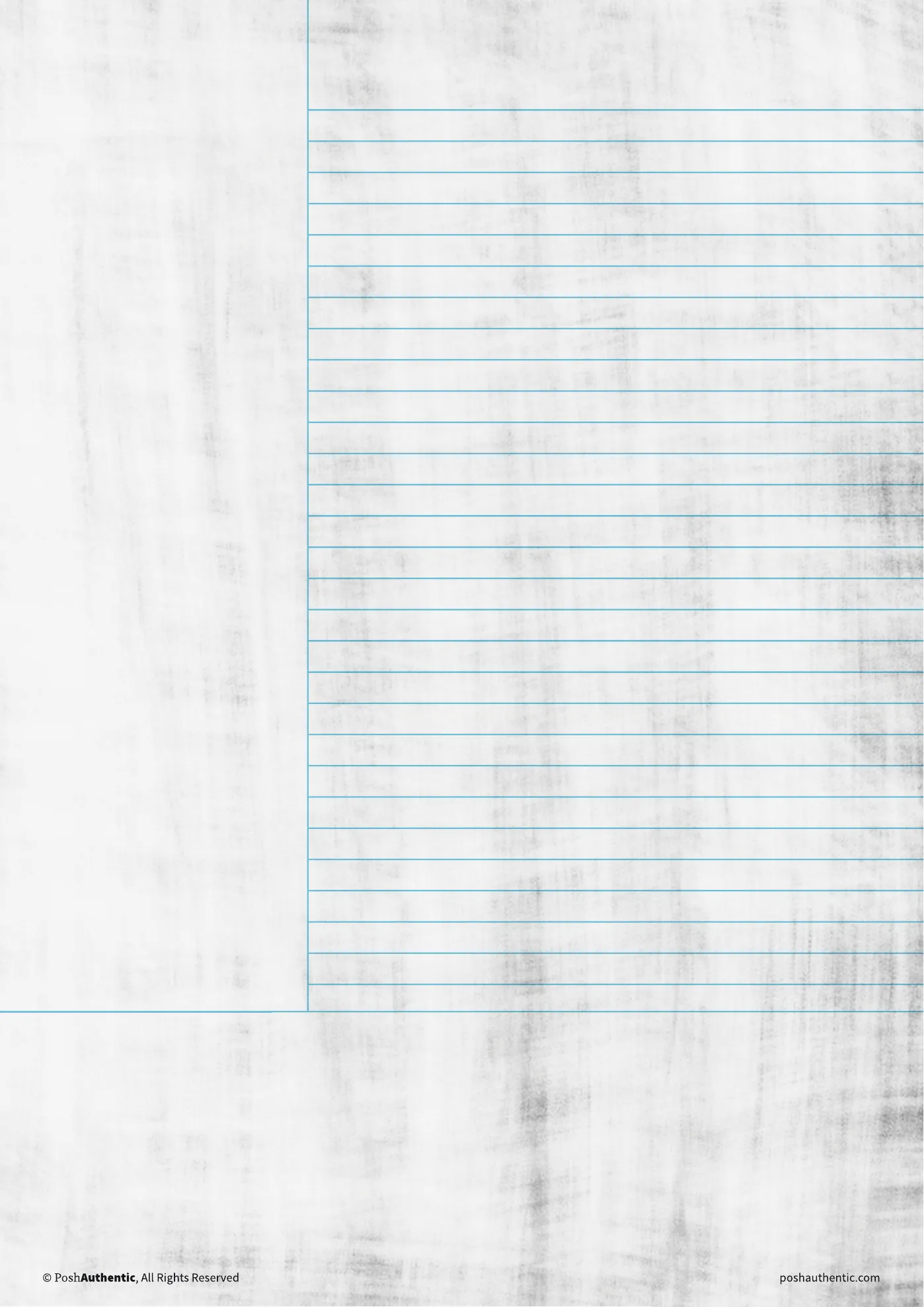 A Cornell note template on the wiped away paper texture.