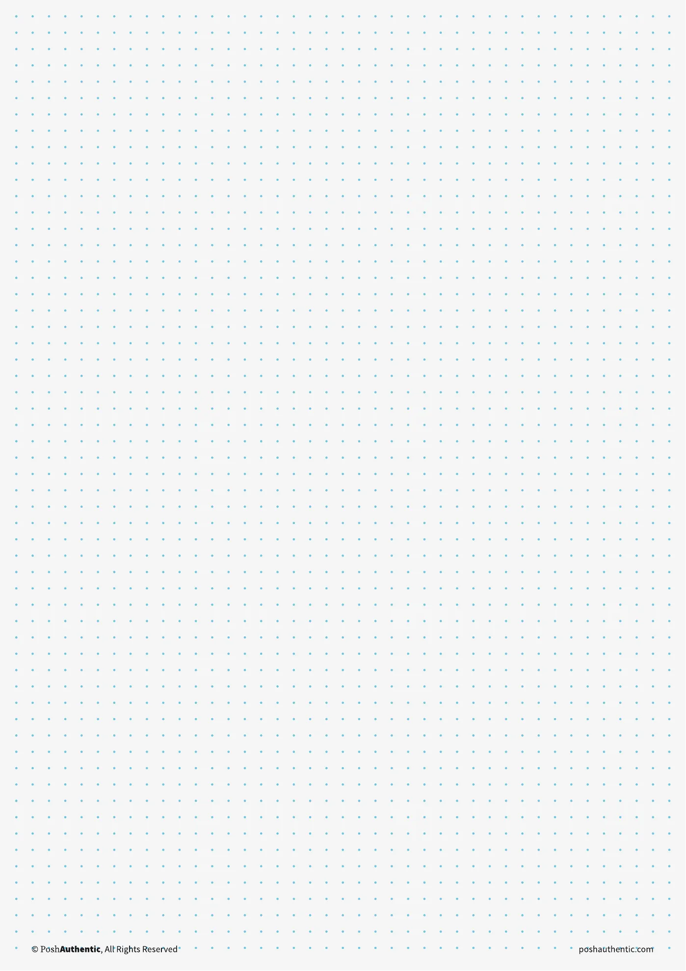 A dot grid note template — the layout shown on a plain white sheet.