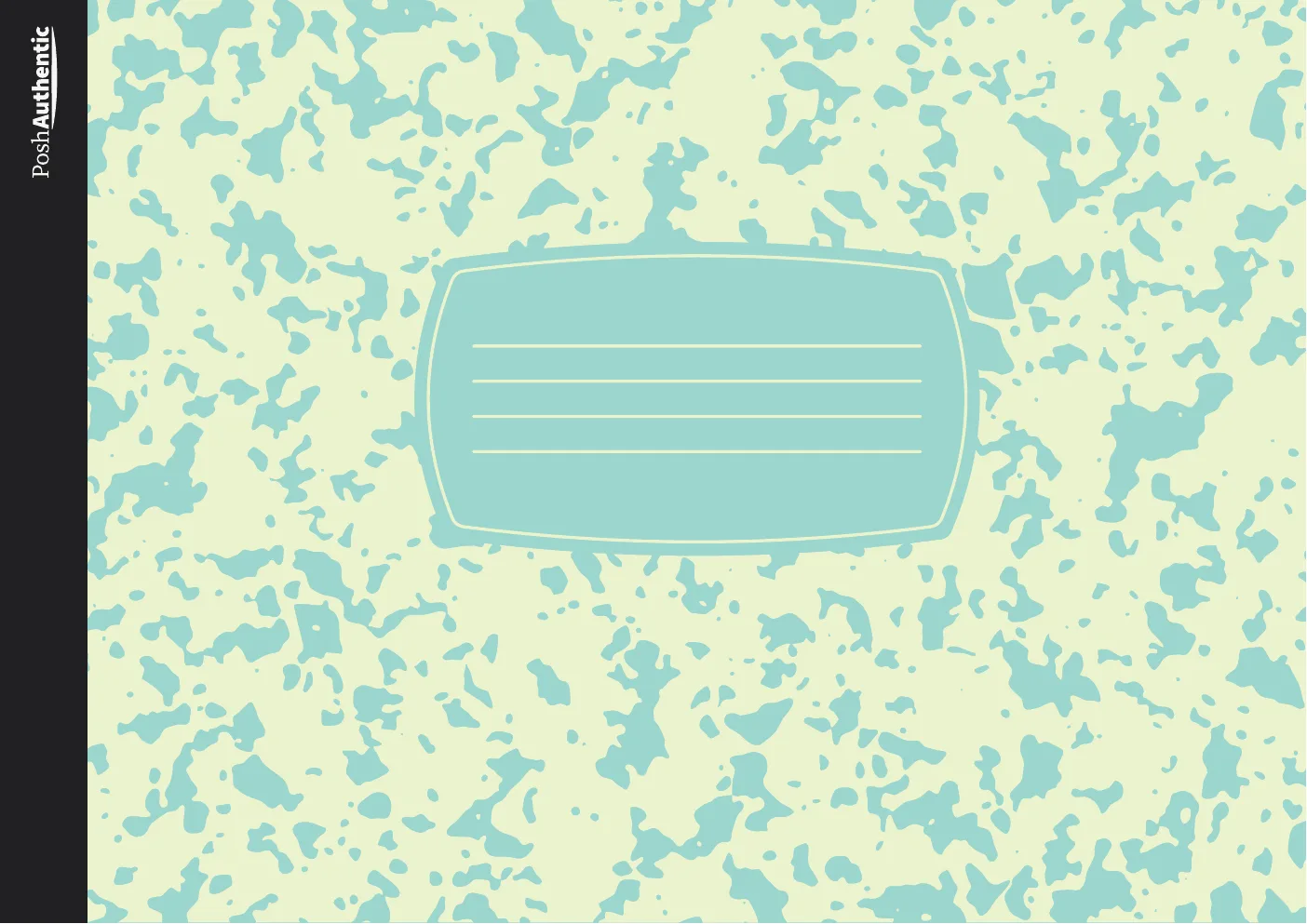 The Composition planner cover in aqua.