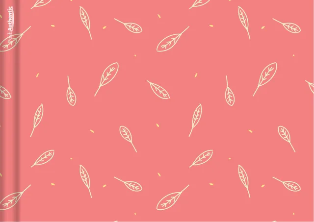 The Leaves planner cover in melon.